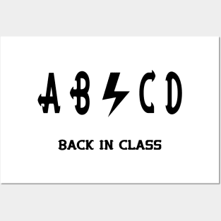ABCD back in class-back to school shirt-back to school tags Posters and Art